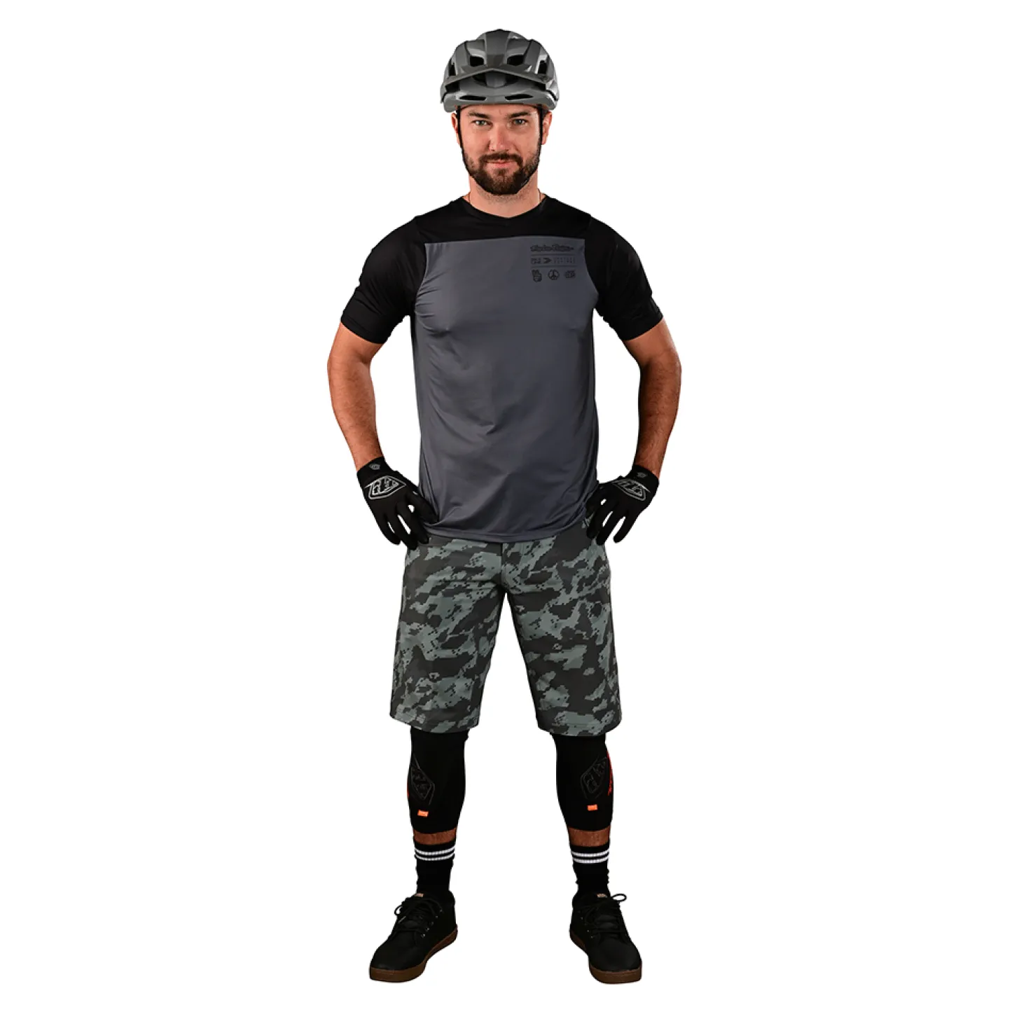 Troy Lee Designs Skyline|Enduro^Skyline SS Jersey Mono Charcoal