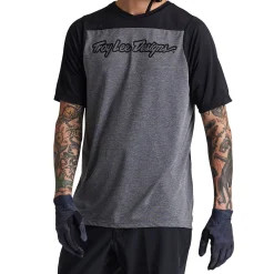Troy Lee Designs Skyline|Jerseys^Skyline SS Jersey Signature Heather Gray / Black