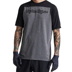 Troy Lee Designs Skyline|Jerseys^Skyline SS Jersey Signature Heather Gray / Black