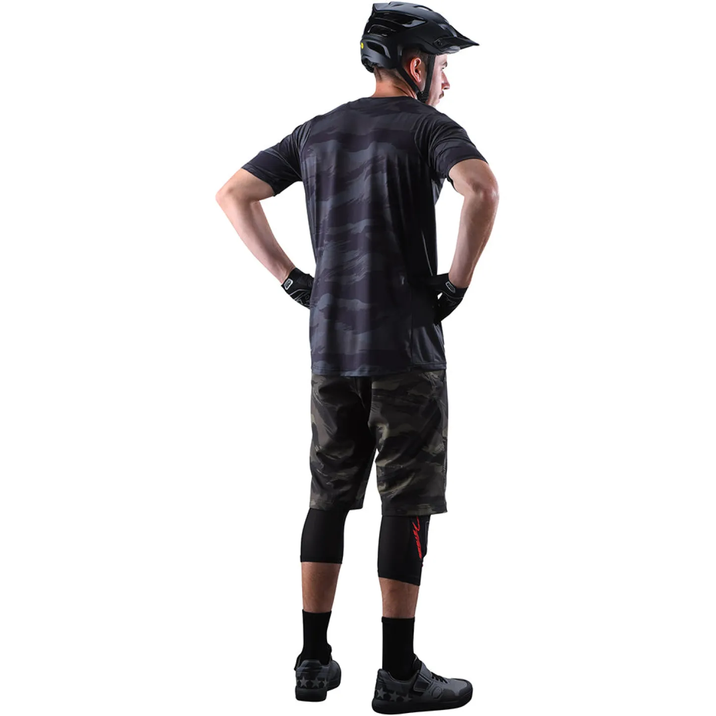 Troy Lee Designs Skyline|Enduro^Skyline SS Jersey Signature Camo Heather Black / Black
