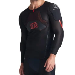 Troy Lee Designs Upper Body|Upper Body^Stage Ghost D3O Long Sleeve Baselayer Solid Black