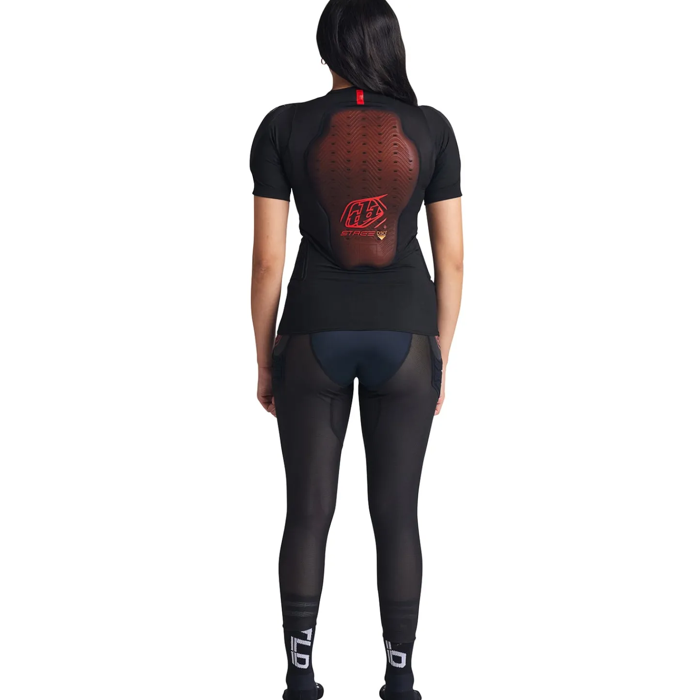 Troy Lee Designs Upper Body|Upper Body^Stage Ghost D3O Short Sleeve Baselayer Solid Black