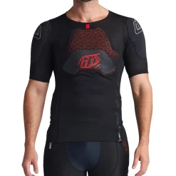 Troy Lee Designs Upper Body|Upper Body^Stage Ghost D3O Short Sleeve Baselayer Solid Black