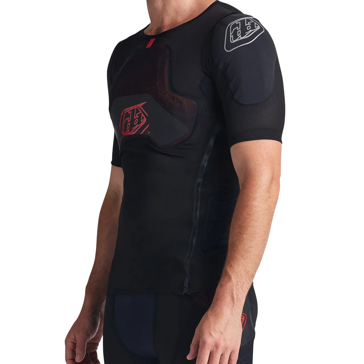 Troy Lee Designs Upper Body|Upper Body^Stage Ghost D3O Short Sleeve Baselayer Solid Black
