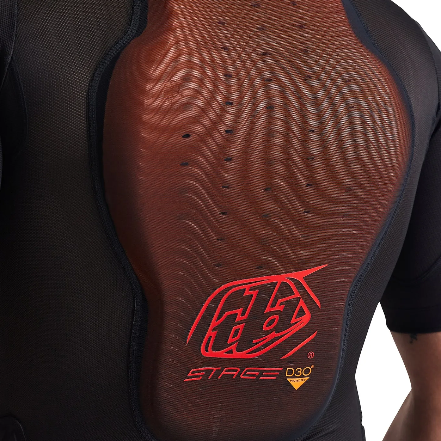 Troy Lee Designs Upper Body|Upper Body^Stage Ghost D3O Short Sleeve Baselayer Solid Black