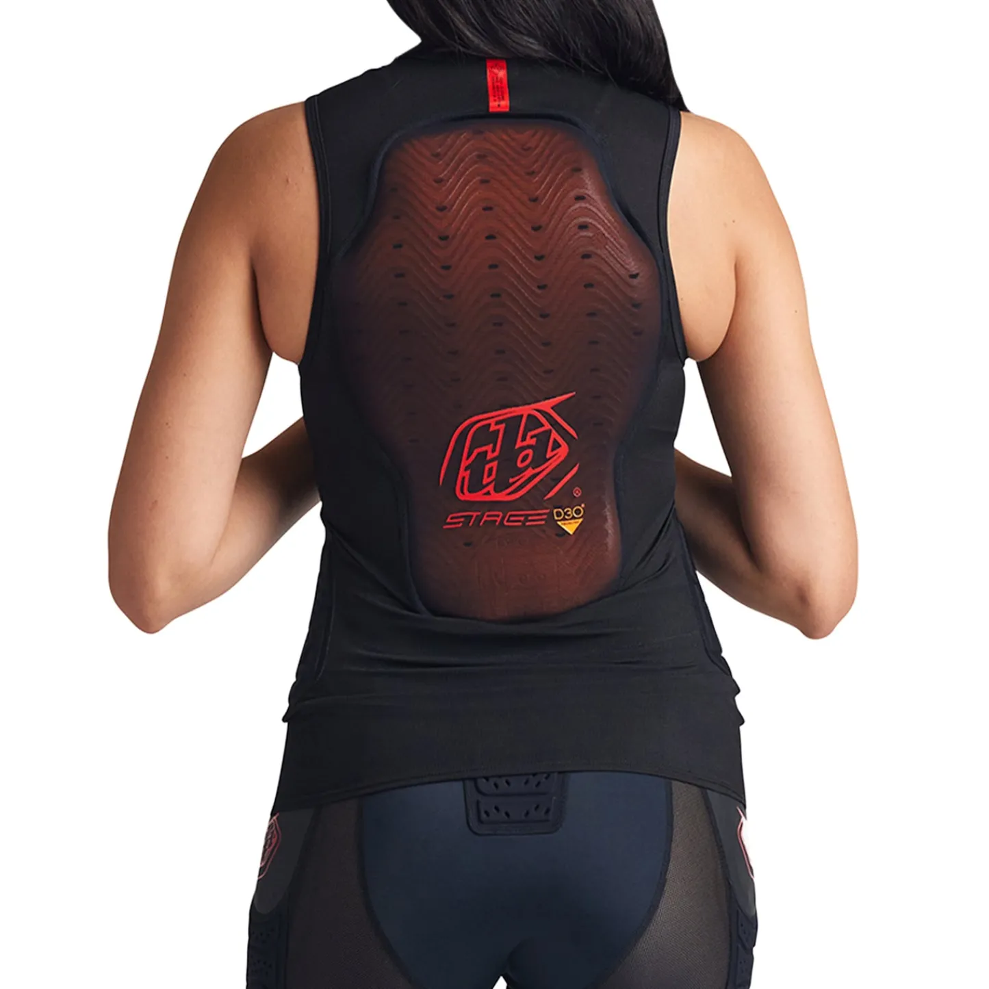 Troy Lee Designs Upper Body|Upper Body^Stage Ghost D3O Vest Baselayer Solid Black