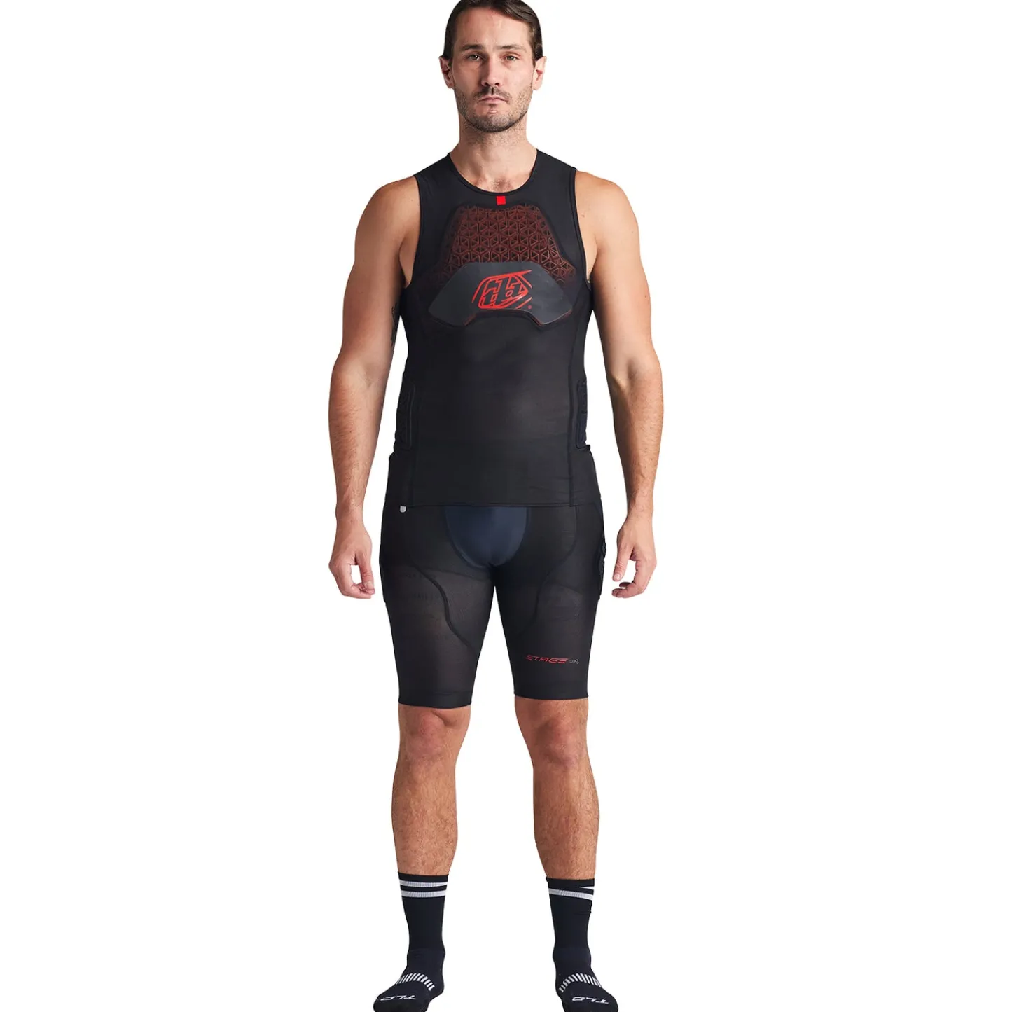Troy Lee Designs Upper Body|Upper Body^Stage Ghost D3O Vest Baselayer Solid Black