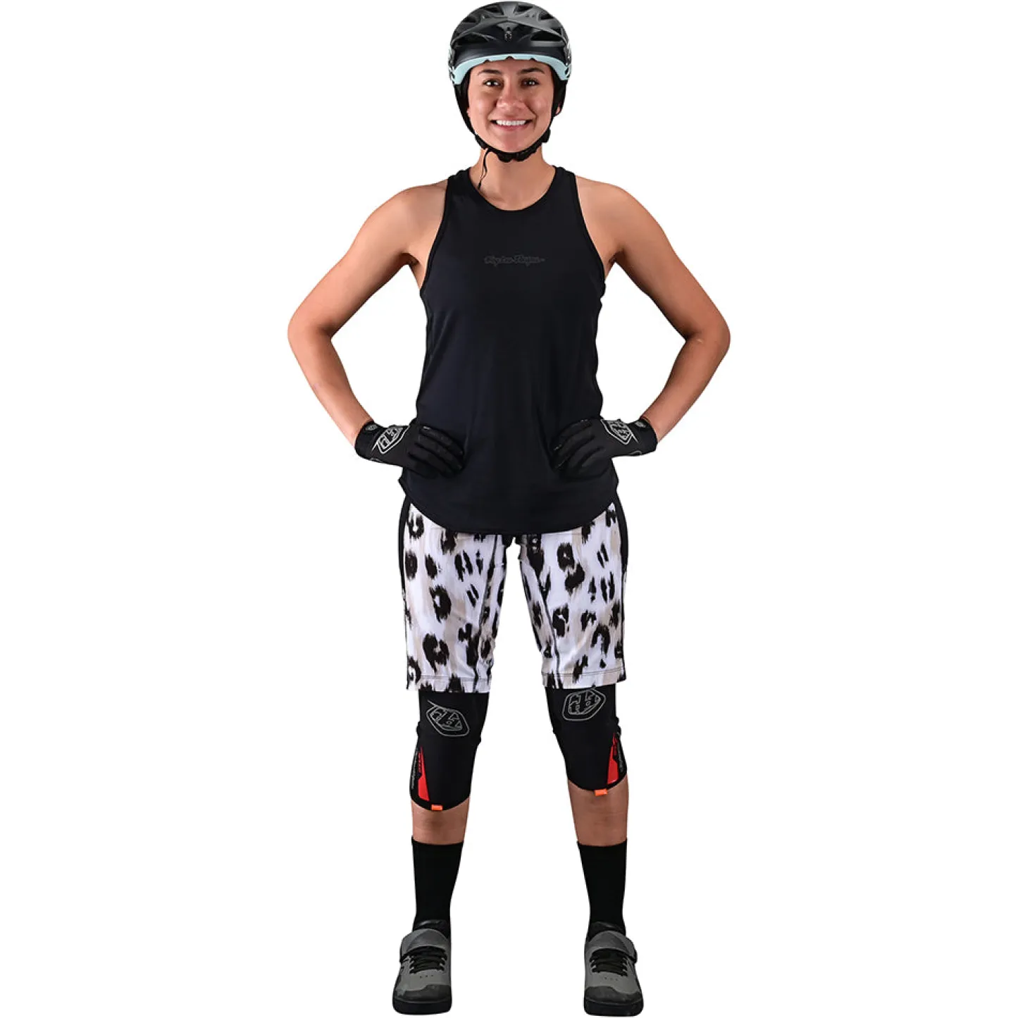 Women Troy Lee Designs Jerseys|Luxe - Wmns^Wmns Luxe Tank Solid Black