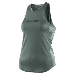 Women Troy Lee Designs Jerseys|Luxe - Wmns^Wmns Luxe Tank Solid Steel Green