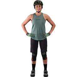 Women Troy Lee Designs Jerseys|Luxe - Wmns^Wmns Luxe Tank Solid Steel Green