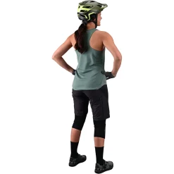 Women Troy Lee Designs Jerseys|Luxe - Wmns^Wmns Luxe Tank Solid Steel Green