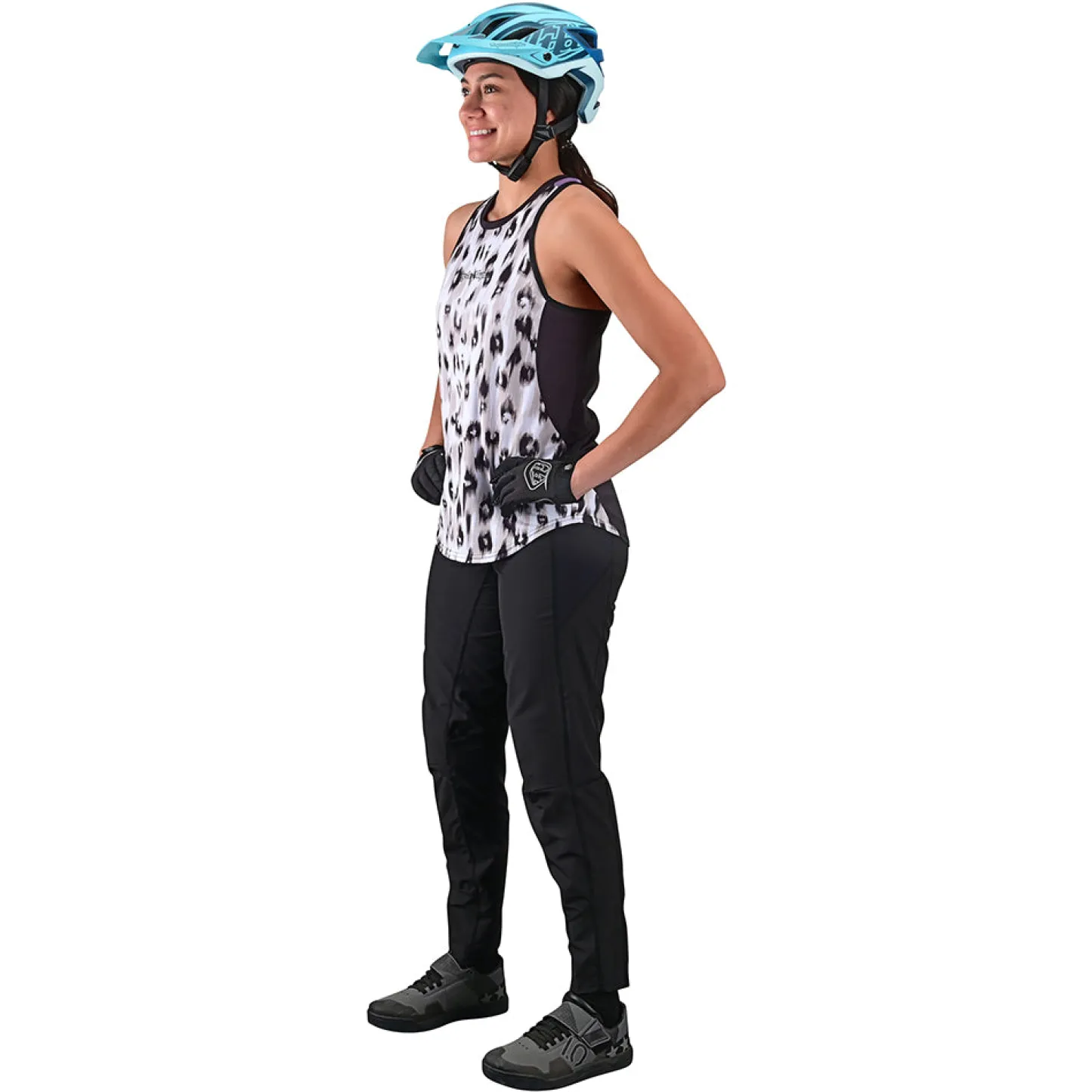 Women Troy Lee Designs Jerseys|Luxe - Wmns^Wmns Luxe Tank Wild Cat White