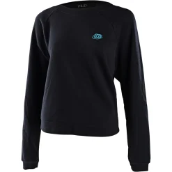 Women Troy Lee Designs Women's Outerwear^Womens Crop Top Pullover No Artificial Colors Black