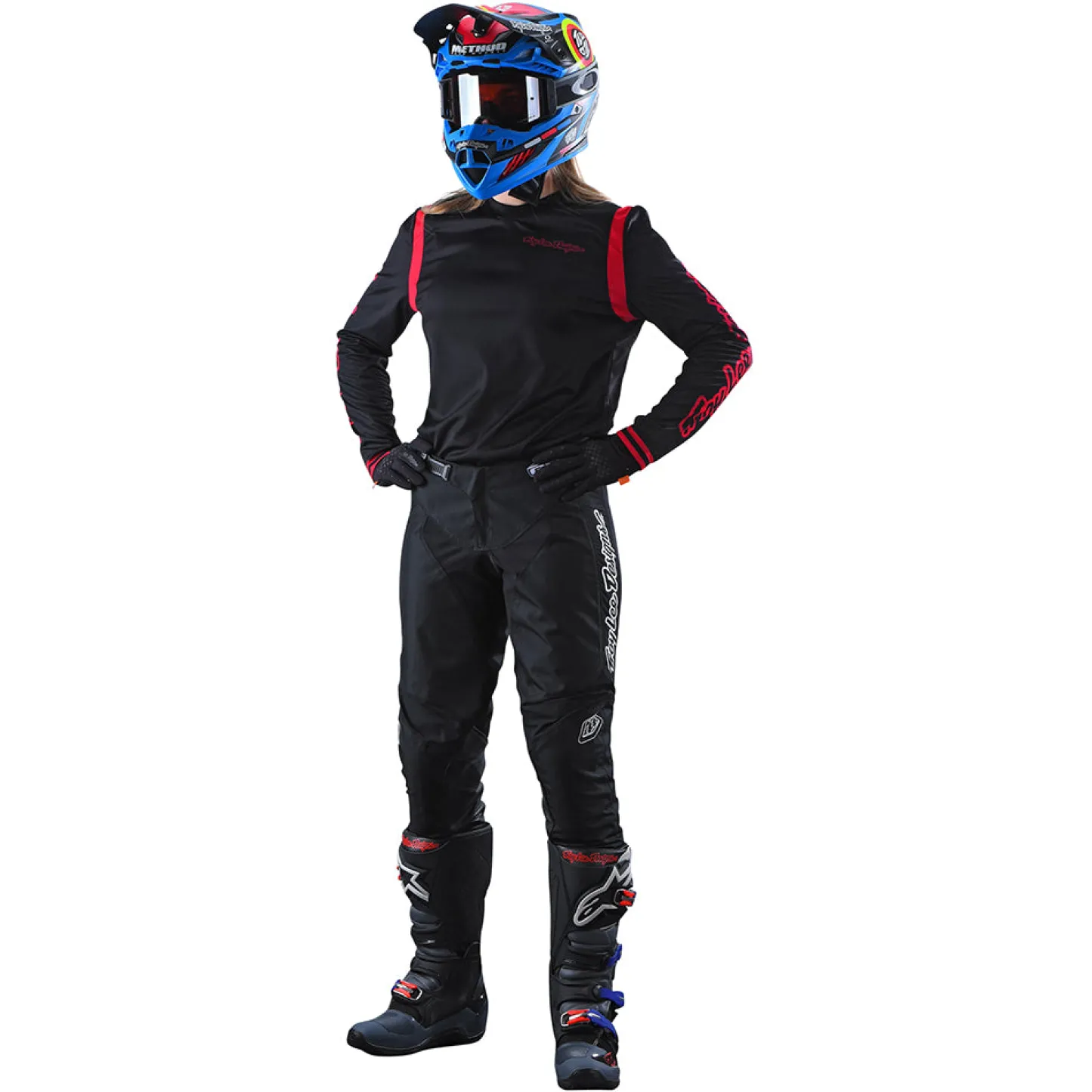 Women Troy Lee Designs Jerseys^Womens GP Jersey Mono Black / Flo Red