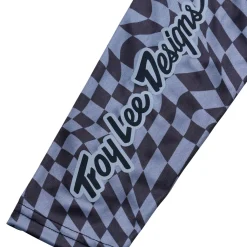 Women Troy Lee Designs Jerseys|Lilium - Wmns^Womens Lilium Long Sleeve Jersey Twisted Checkers Black / Gray