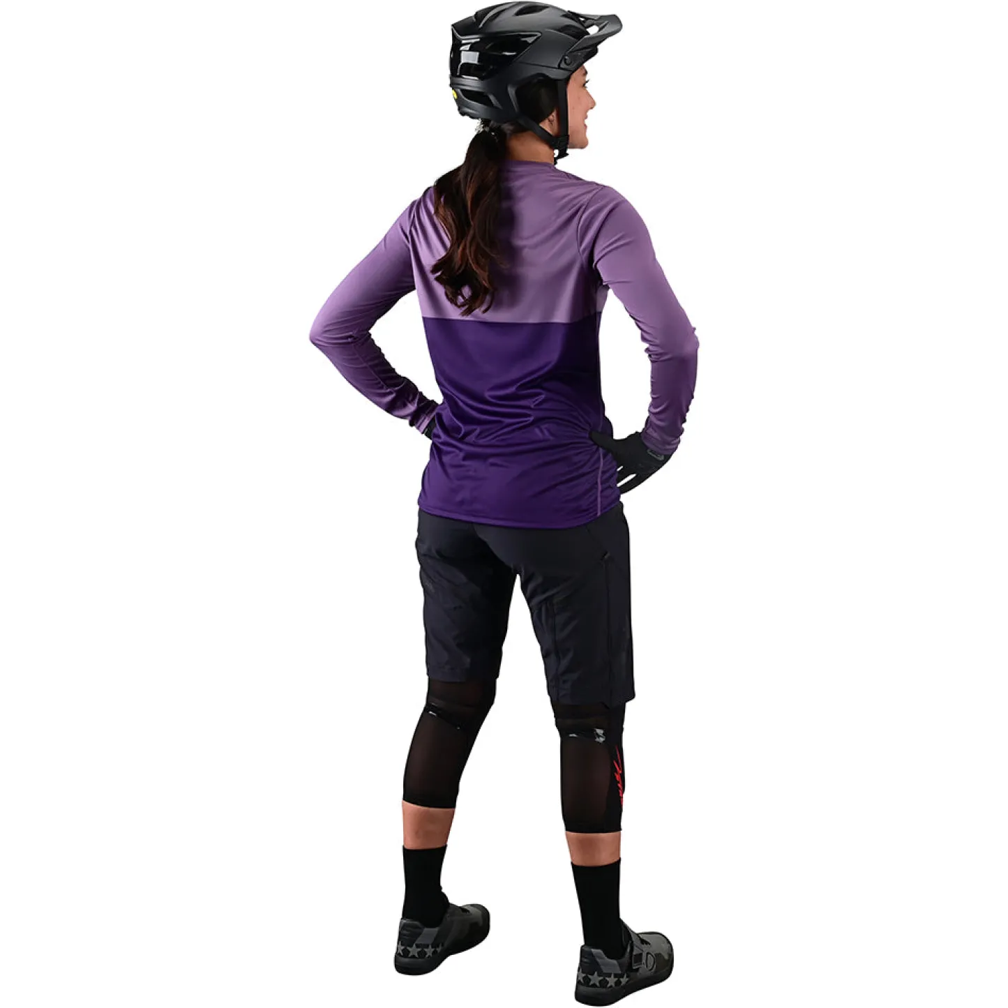 Women Troy Lee Designs Jerseys|Lilium - Wmns^Womens Lilium LS Jersey Block Orchid / Purple