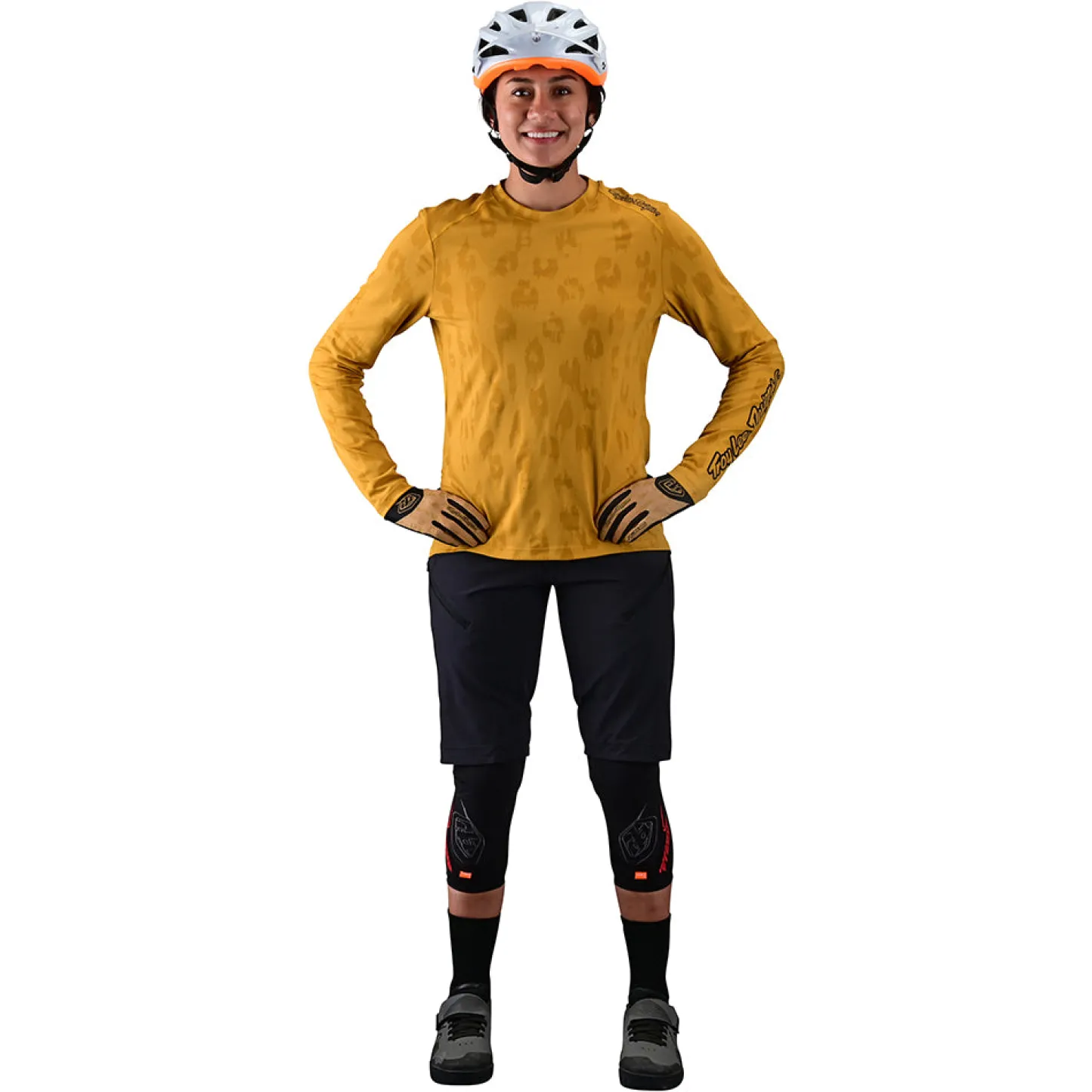 Women Troy Lee Designs Jerseys|Lilium - Wmns^Womens Lilium LS Jersey Jacquard Honey