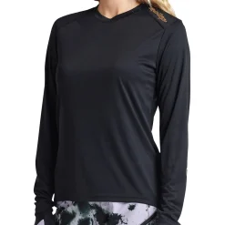 Women Troy Lee Designs Jerseys|Lilium - Wmns^Womens Lilium LS Jersey Solid Black