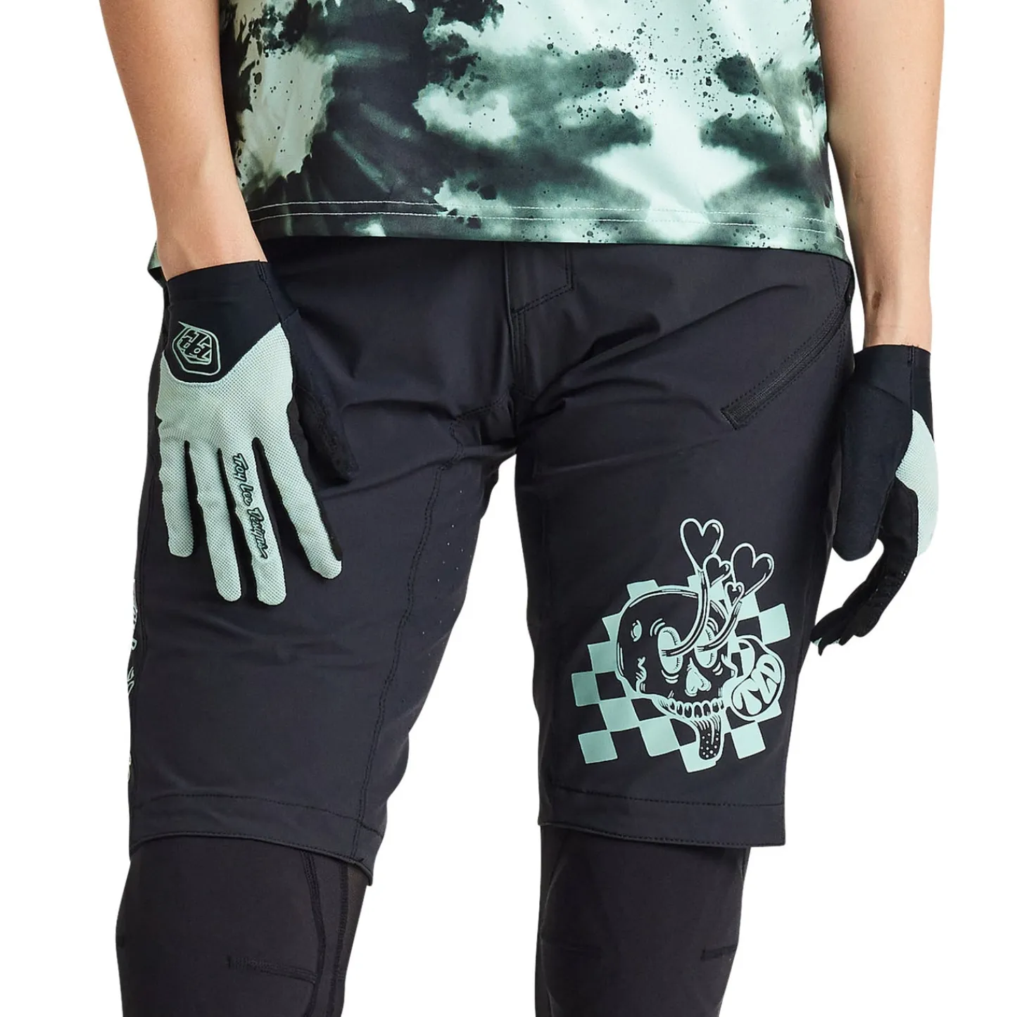 Women Troy Lee Designs Shorts & Pants|Lilium - Wmns^Womens Lilium Short W/Liner Micayla Gatto Watercolor Black