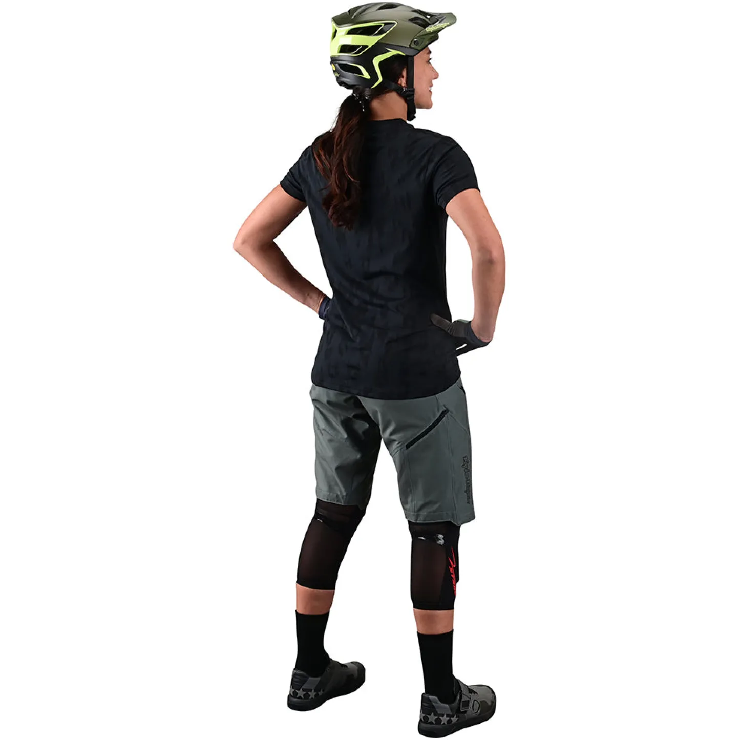 Women Troy Lee Designs Jerseys|Lilium - Wmns^Womens Lilium SS Jersey Jacquard Black