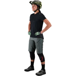 Women Troy Lee Designs Jerseys|Lilium - Wmns^Womens Lilium SS Jersey Jacquard Black