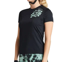 Women Troy Lee Designs Jerseys|Lilium - Wmns^Womens Lilium SS Jersey Micayla Gatto Watercolor Black