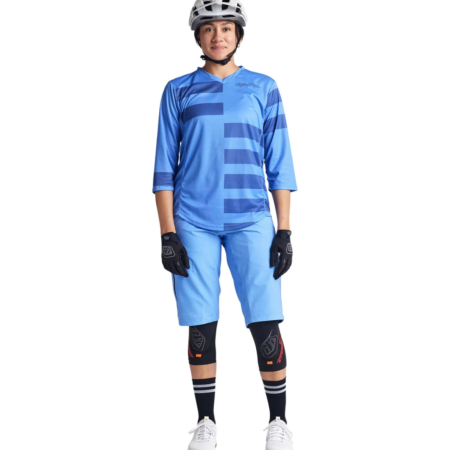 Women Troy Lee Designs Jerseys|Mischief - Wmns^Womens Mischief Jersey Split Stripe Wildflower