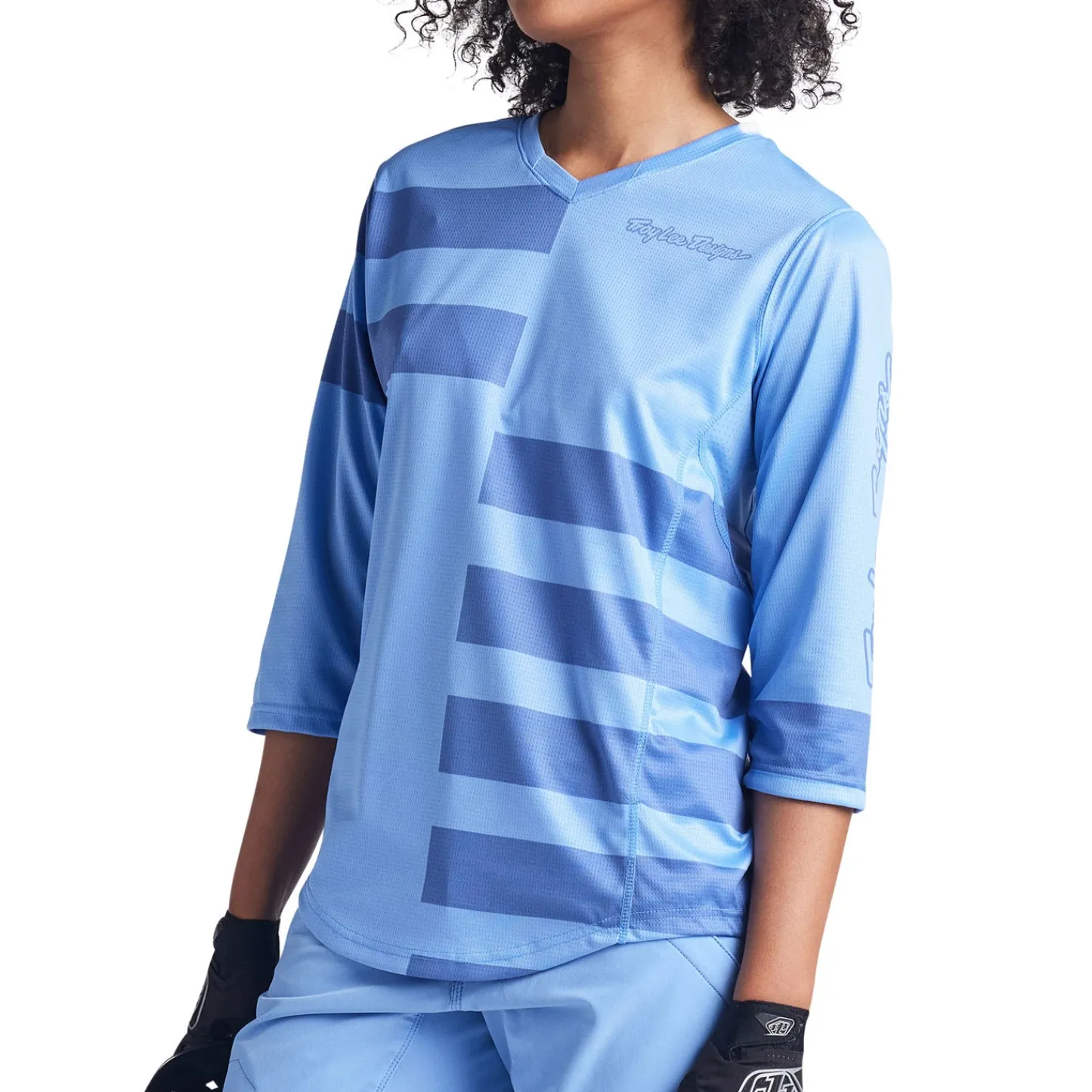Women Troy Lee Designs Jerseys|Mischief - Wmns^Womens Mischief Jersey Split Stripe Wildflower