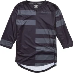 Women Troy Lee Designs Jerseys|Mischief - Wmns^Womens Mischief Jersey Split Stripe Black