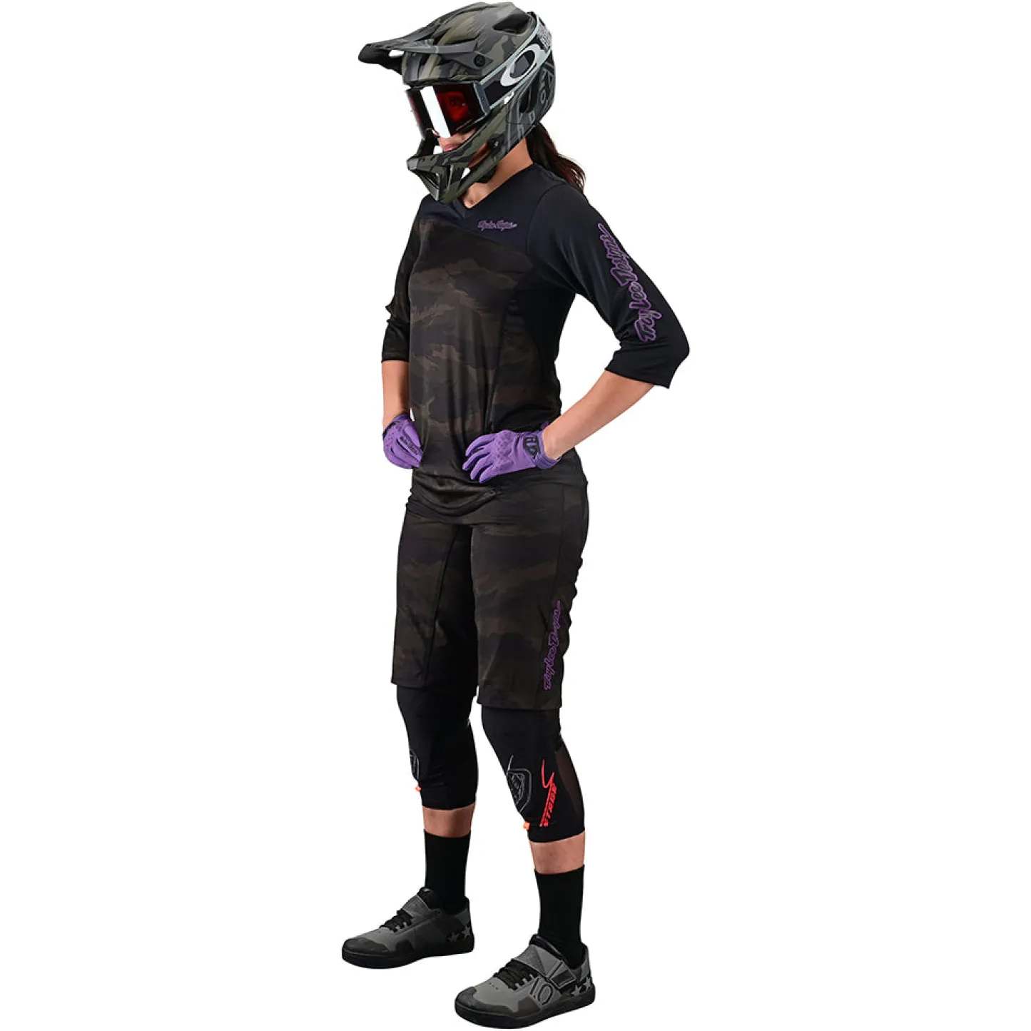Women Troy Lee Designs Shorts & Pants|Mischief - Wmns^Womens Mischief Short No Liner Brushed Camo Army