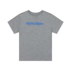 Women Troy Lee Designs Women's Tees^Womens Short Sleeve Tee Signature Gray Heather