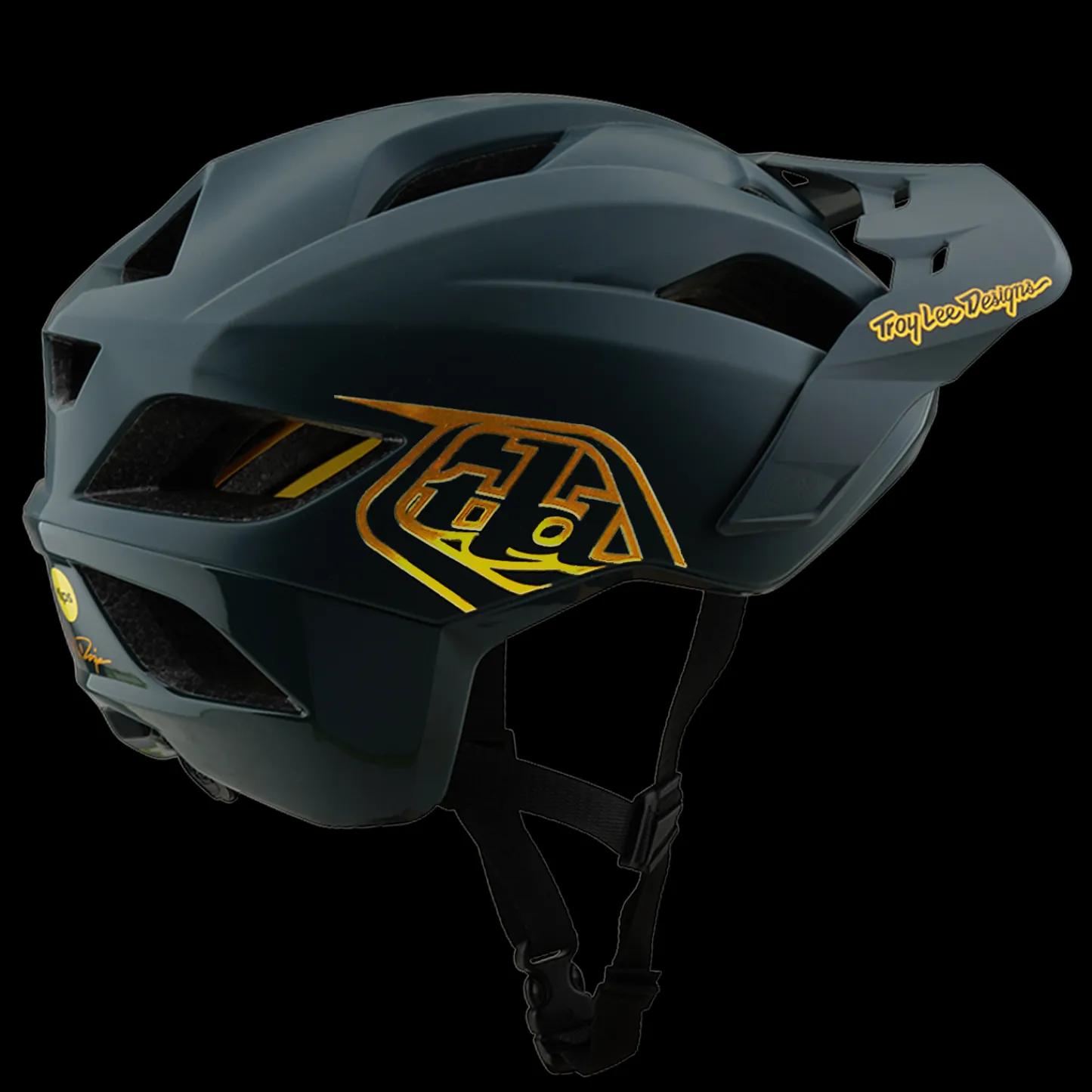 Troy Lee Designs Helmets|Helmets^Youth Flowline Helmet Point Gray / Gold