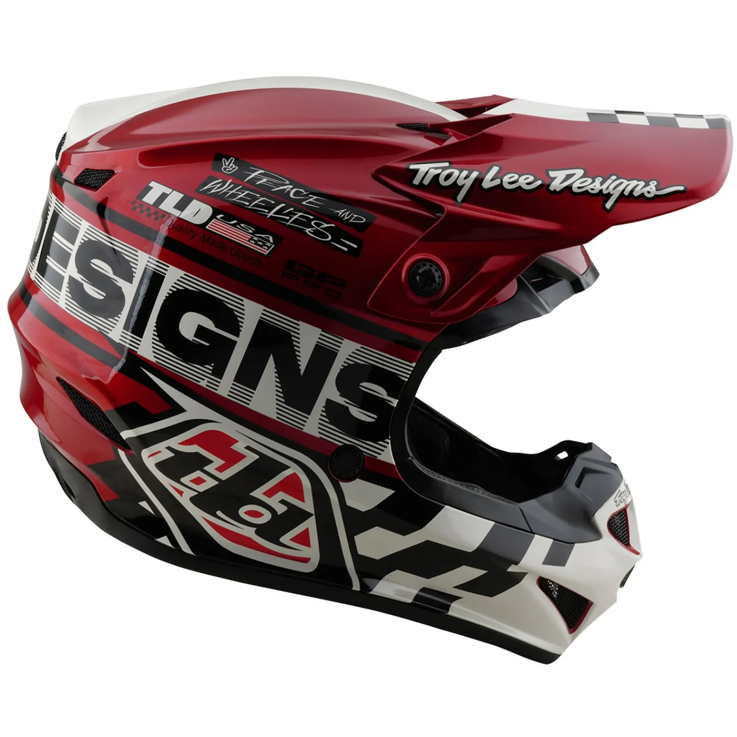 Troy Lee Designs Helmets|Off Road^Youth GP Pro Helmet Fifty-50 White / Red