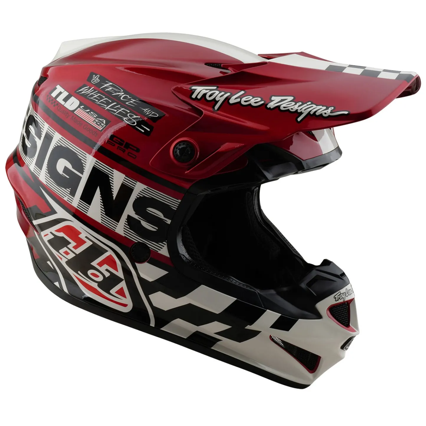 Troy Lee Designs Helmets|Off Road^Youth GP Pro Helmet Fifty-50 White / Red