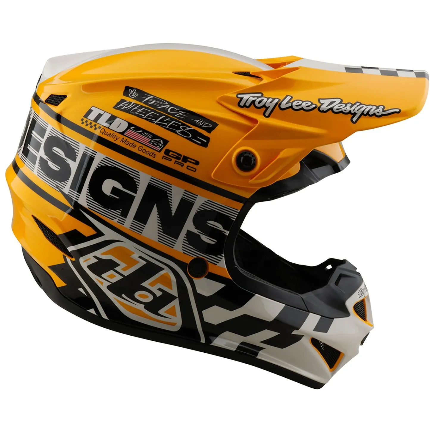 Troy Lee Designs Off Road|Helmets^Youth GP Pro Helmet Fifty-50 White / Gold