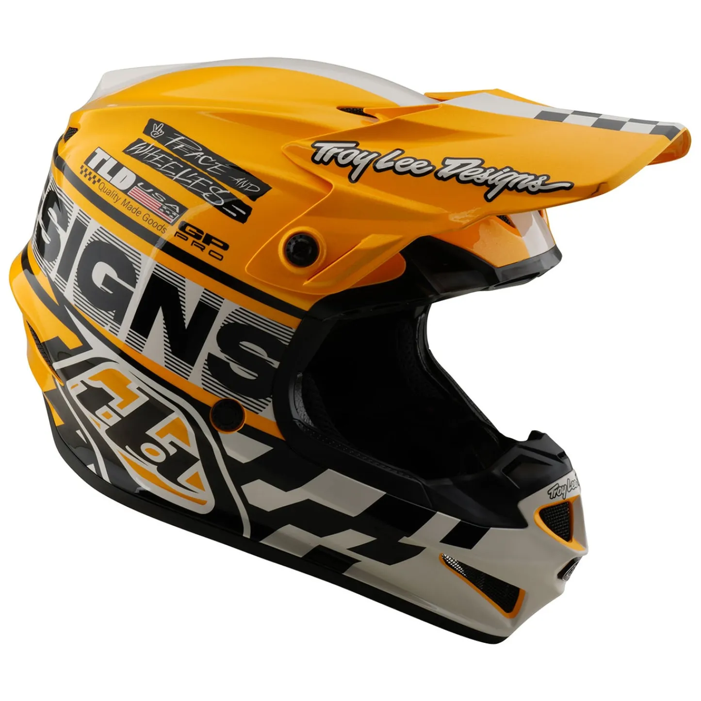 Troy Lee Designs Off Road|Helmets^Youth GP Pro Helmet Fifty-50 White / Gold