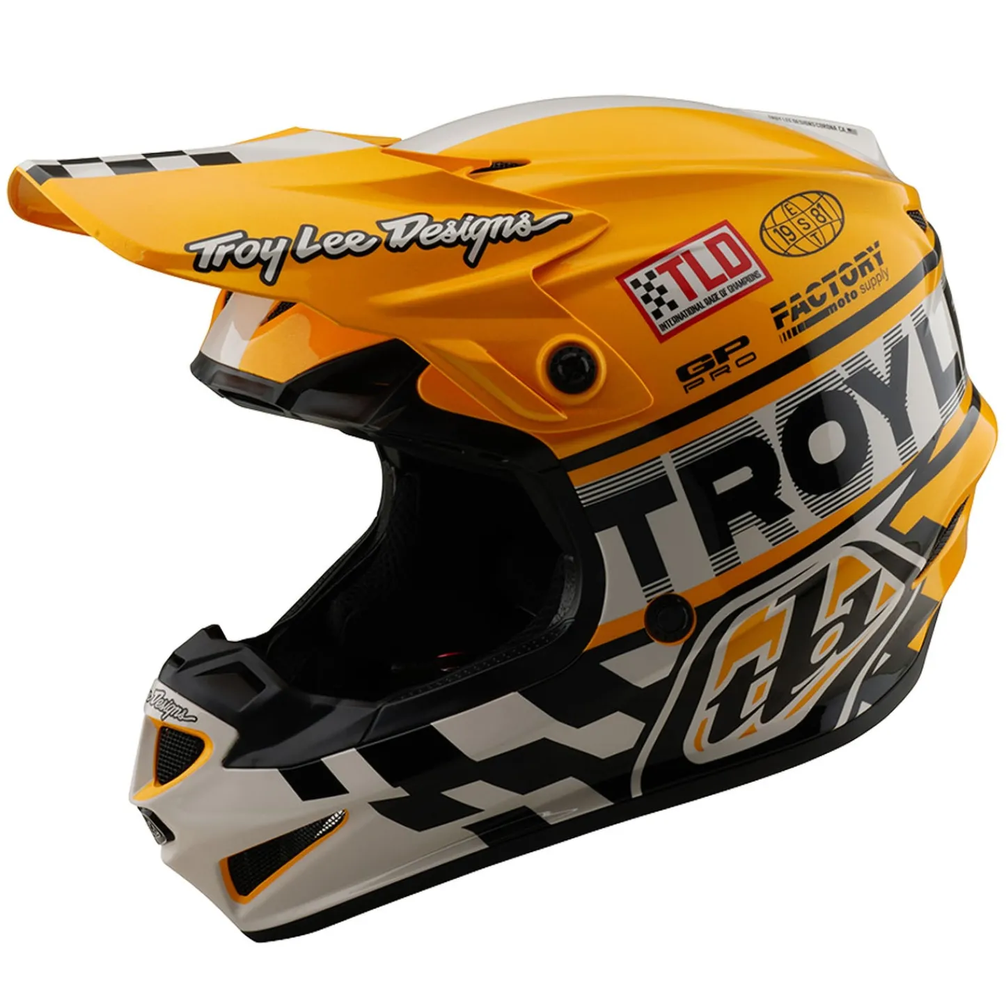 Troy Lee Designs Off Road|Helmets^Youth GP Pro Helmet Fifty-50 White / Gold