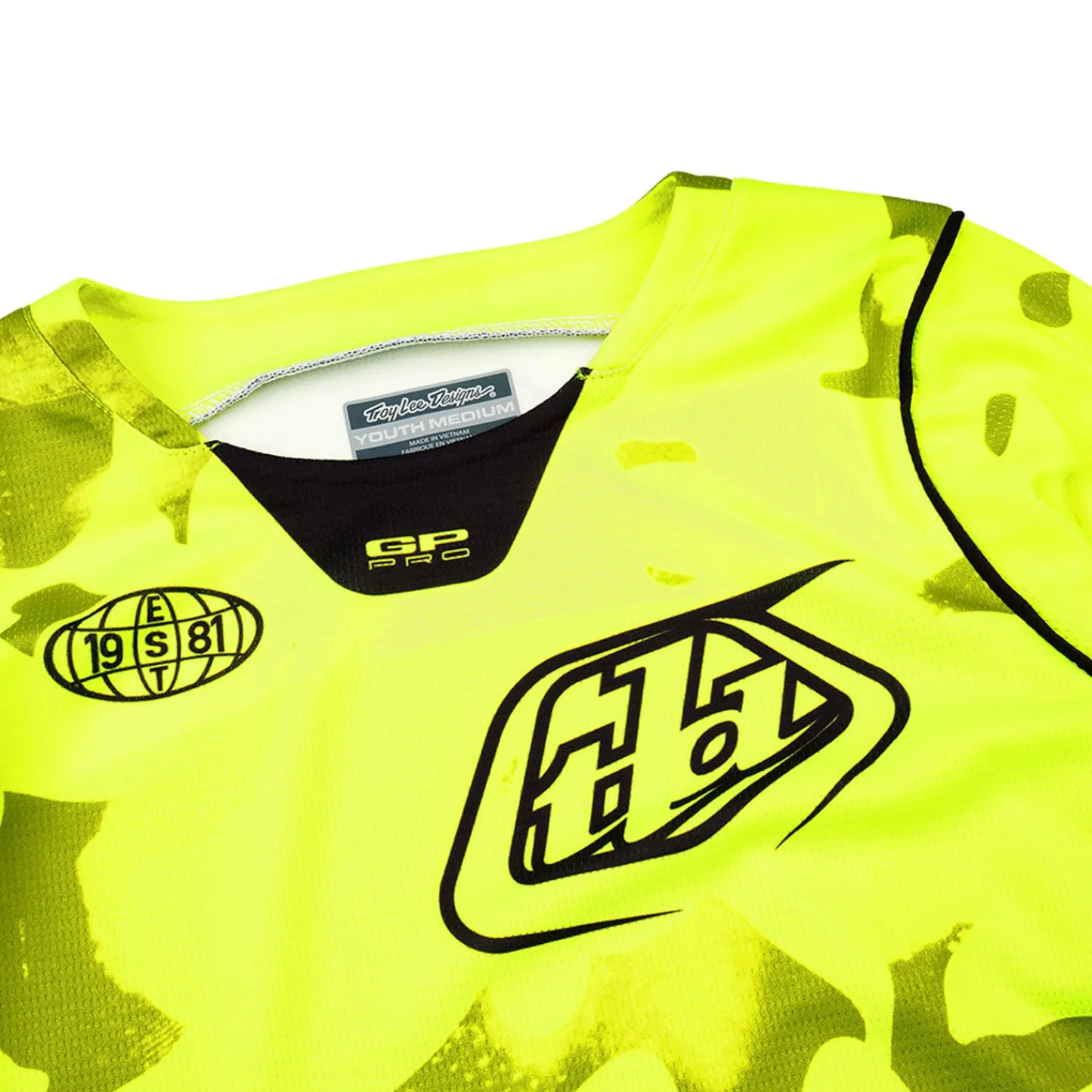 Troy Lee Designs Jerseys^Youth GP Pro Jersey Blotted Flo Yellow