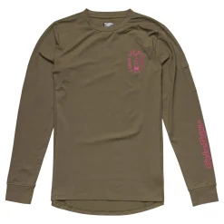 Troy Lee Designs Jerseys|Jerseys^Youth Ride Tee Fangs Olive