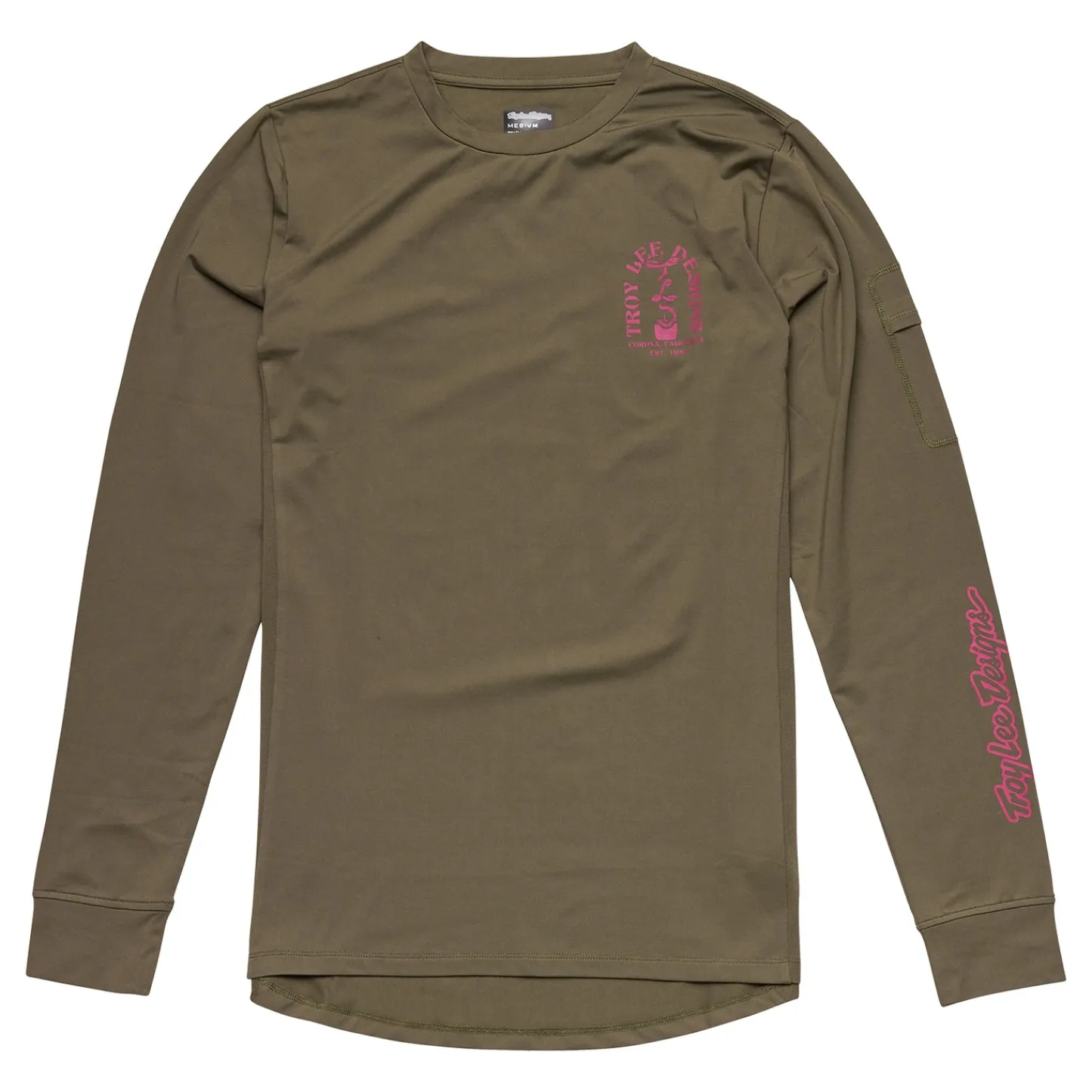 Troy Lee Designs Jerseys|Jerseys^Youth Ride Tee Fangs Olive