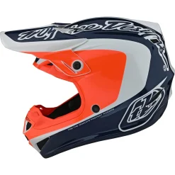 Troy Lee Designs Helmets|Se4^Youth SE4 Polyacrylite Helmet Corsa Navy / Orange
