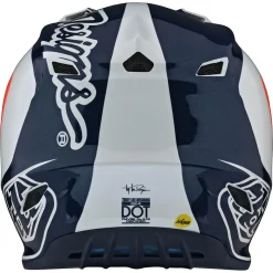 Troy Lee Designs Helmets|Se4^Youth SE4 Polyacrylite Helmet Corsa Navy / Orange