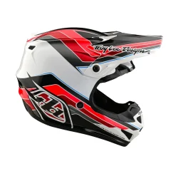 Troy Lee Designs Helmets^Youth SE4 Polyacrylite Helmet W/MIPS Block Charcoal / Red