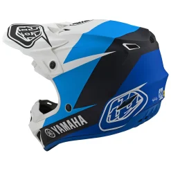 Troy Lee Designs Helmets|Se4^Youth SE4 Polyacrylite Helmet TLD Yamaha L4 White / Blue