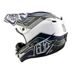 Troy Lee Designs Helmets^Youth SE4 Polyacrylite Helmet W/MIPS Block Charcoal / Navy