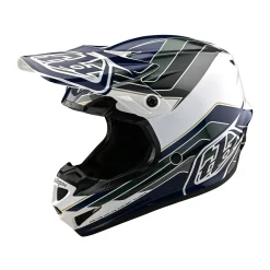 Troy Lee Designs Helmets^Youth SE4 Polyacrylite Helmet W/MIPS Block Charcoal / Navy
