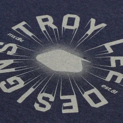 Troy Lee Designs Youth Tees^Youth Short Sleeve Tee Rotation Navy Heather