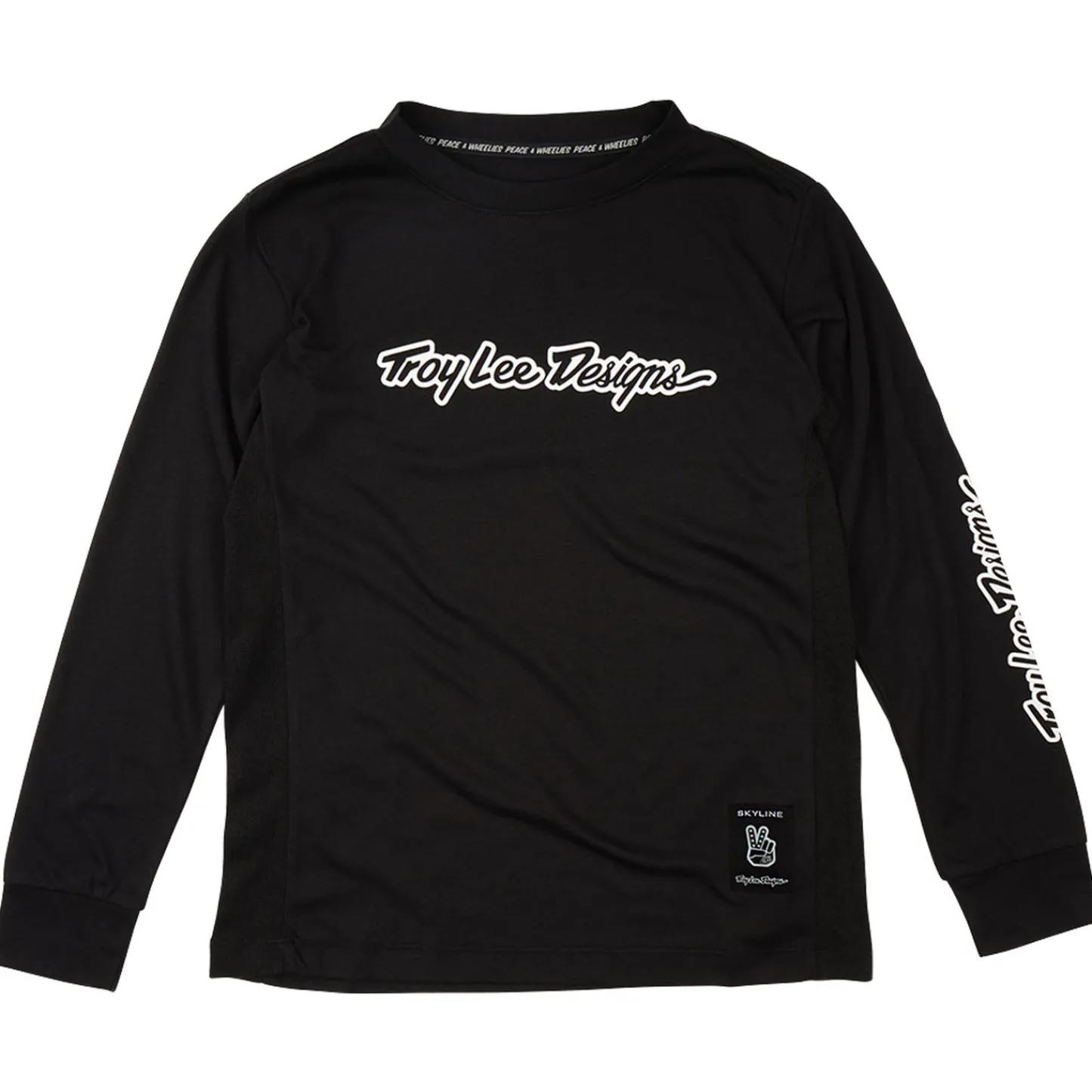 Troy Lee Designs Jerseys^Youth Skyline Ride Long Sleeve Tee Signature Black