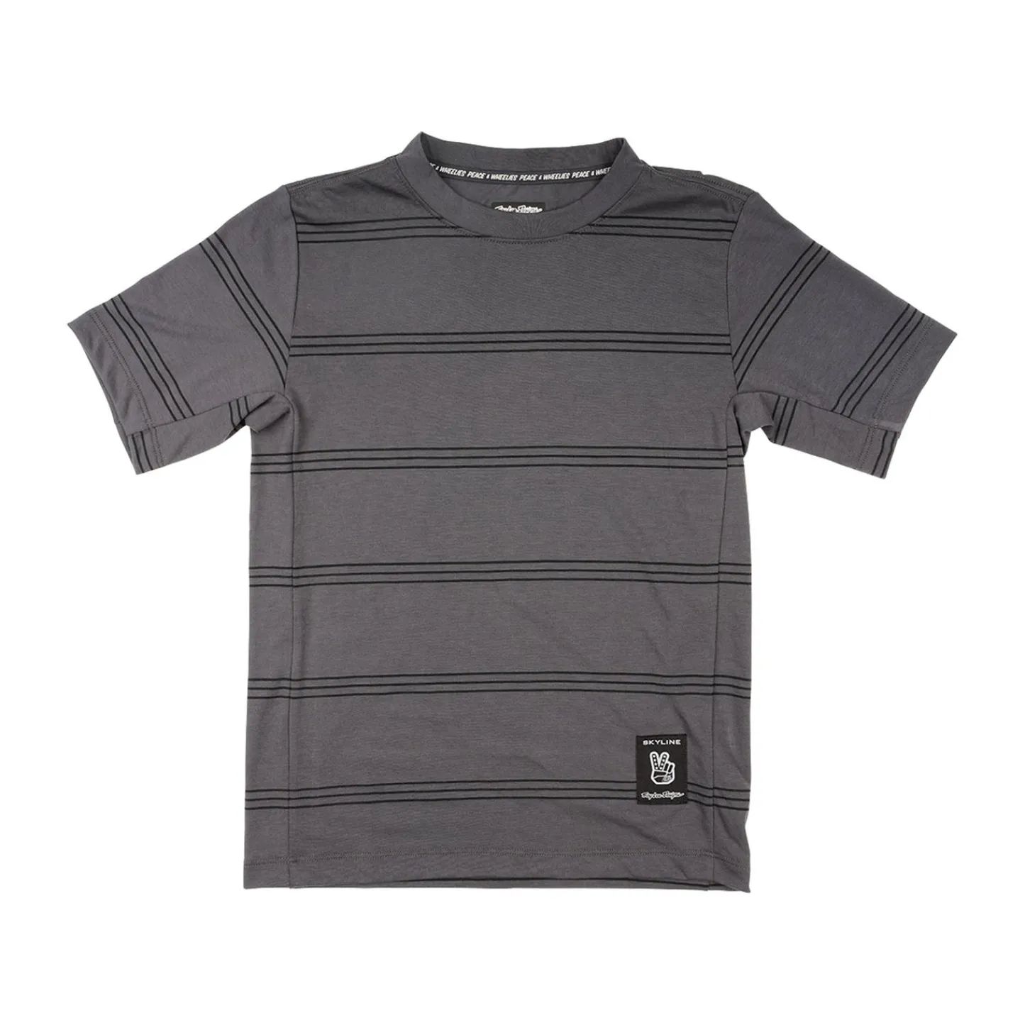 Troy Lee Designs Jerseys^Youth Skyline Ride Short Sleeve Tee Washed Out Smoke