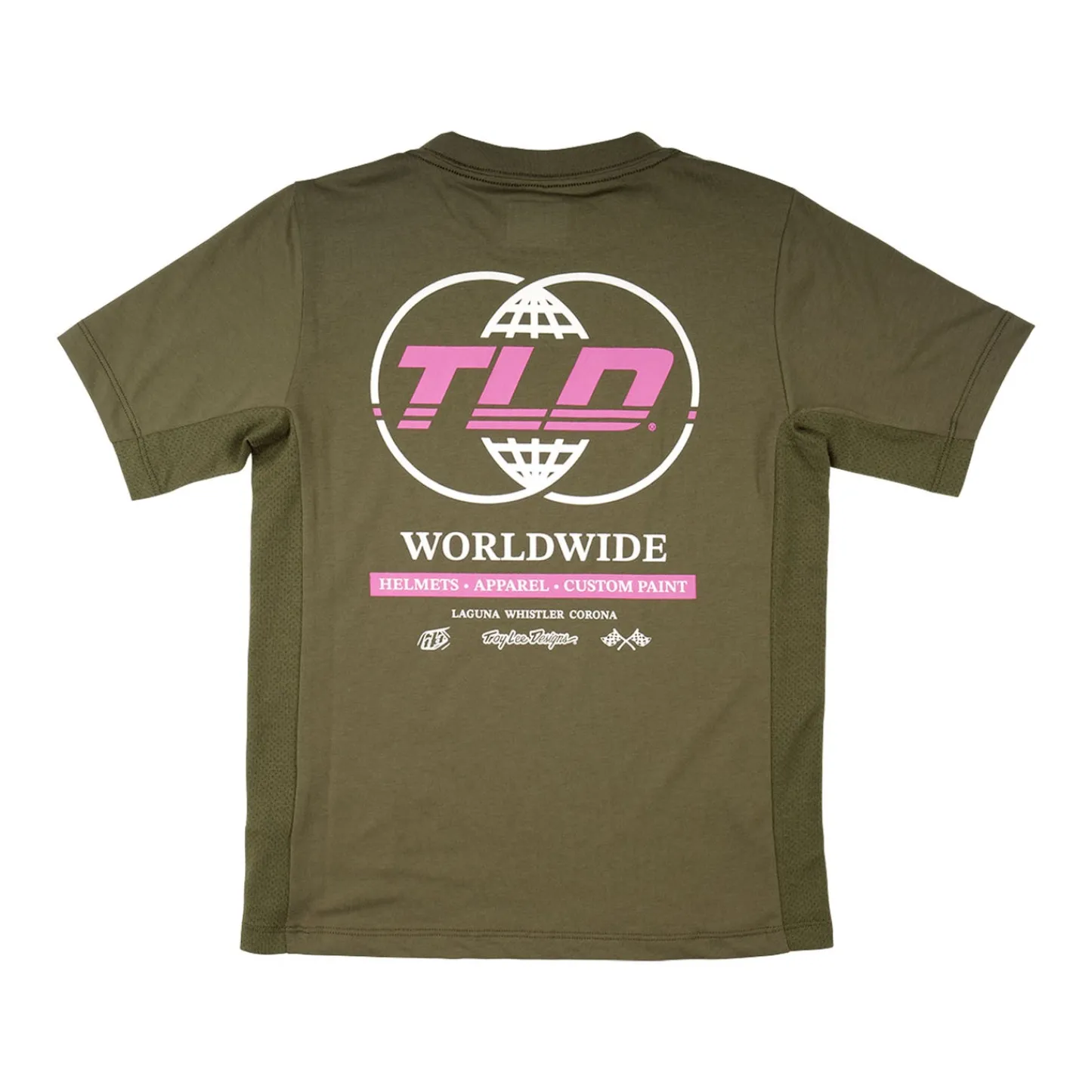 Troy Lee Designs Jerseys^Youth Skyline Ride Short Sleeve Tee Worldwide Caper